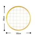 Decoratiune de perete, Moodboard 7, Metal, Dimensiune: 55 x 55 cm, Auriu