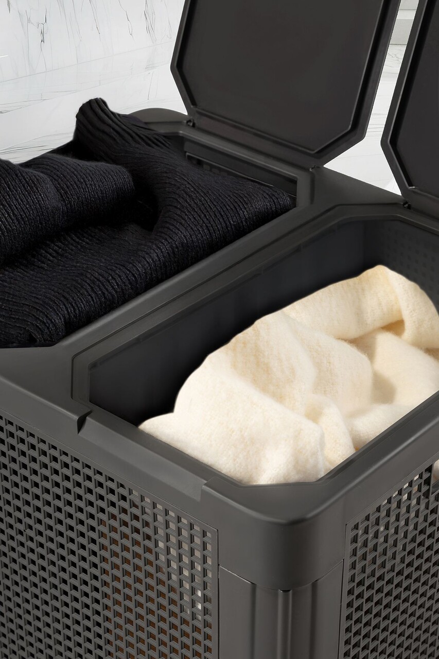 Cos de rufe, L'essentiel Maison, SMRTDCS-1, 36.5x44x56 cm, Antracit - imagine 4