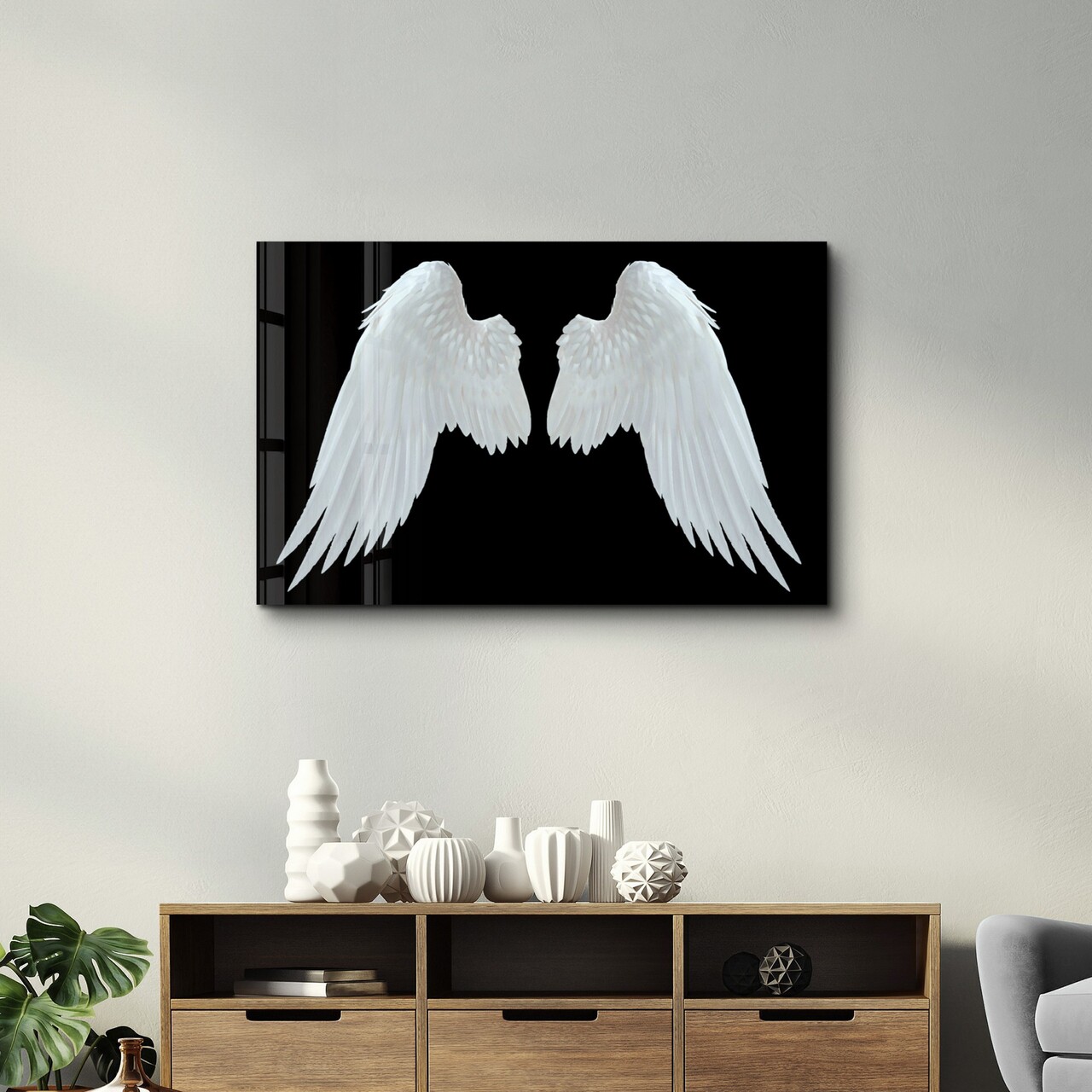 Tablou decorativ, OGLS-6094, Dimensiune: 35 x 55 cm, Multicolor - view 2