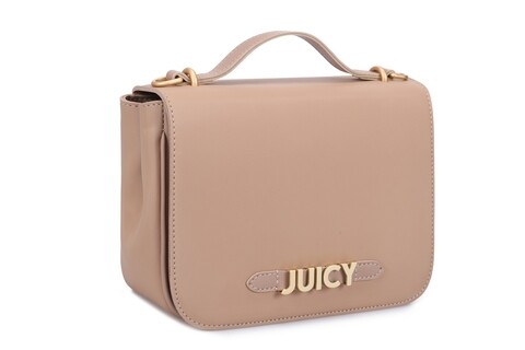 Geanta juicy couture 226, 30x13x17 cm, piele ecologica, camel