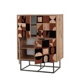 Dulap multifunctional, Sapphire, Quantum Solo - Chess, 93 x 115 x 36 cm, pal melaminat, multicolor