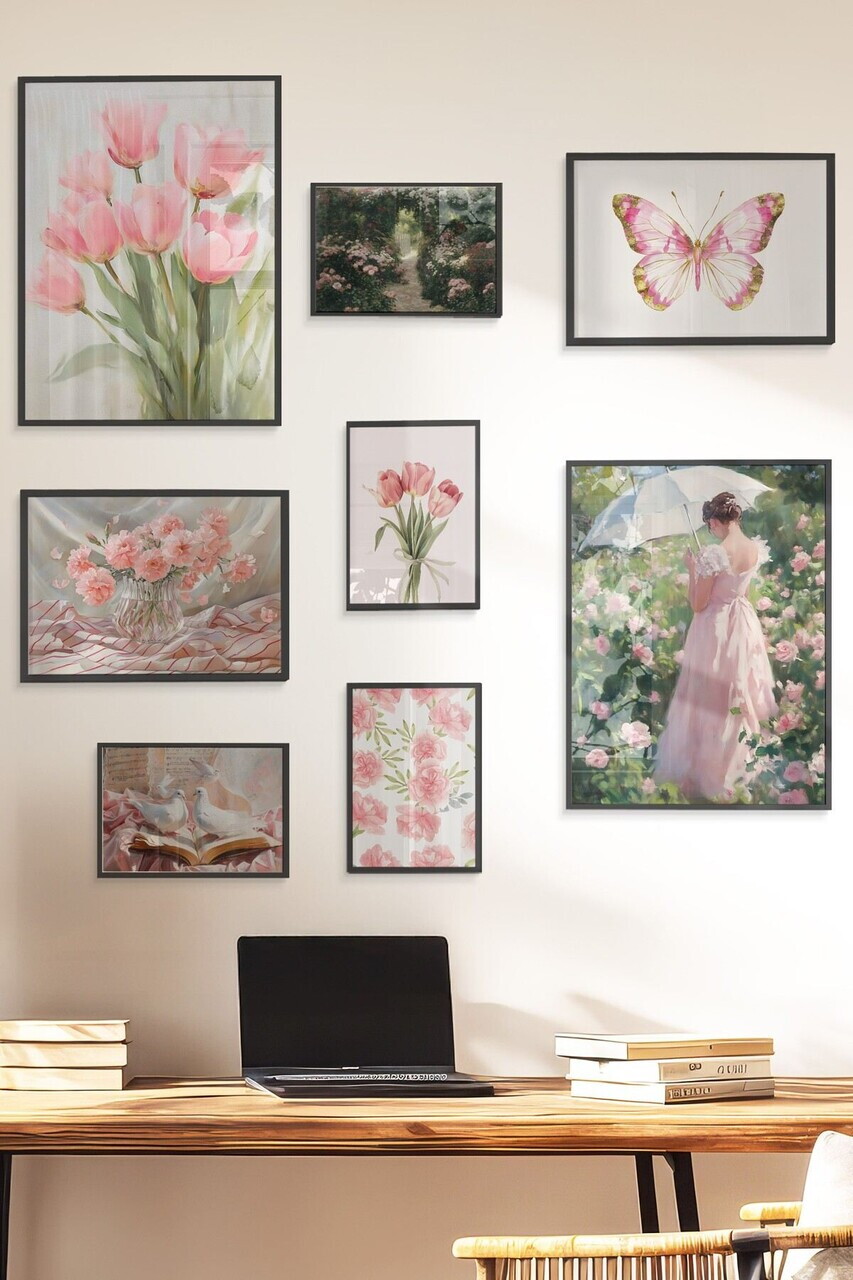 Tablou decorativ, Çgs-072-Black-Byk, Lemn masiv, Față: 100% PVC STICLĂ, Multicolor - view 3