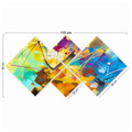 Set 4 tablouri decorative, 4MDF664007500, MDF, Imprimat UV, Multicolor