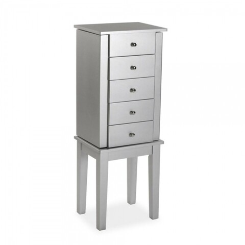 Suport pentru bijuterii, 26.2 x 91.4 x 34.2 cm, lemn, alb