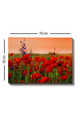 Tablou decorativ, Kanvas Tablo (50 x 70), Canvas, Lemn, Multicolor