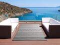 Covor rezistent interior-exterior, Weave 2 Grey, 77 x 150 cm, 100% polipropilena, gri