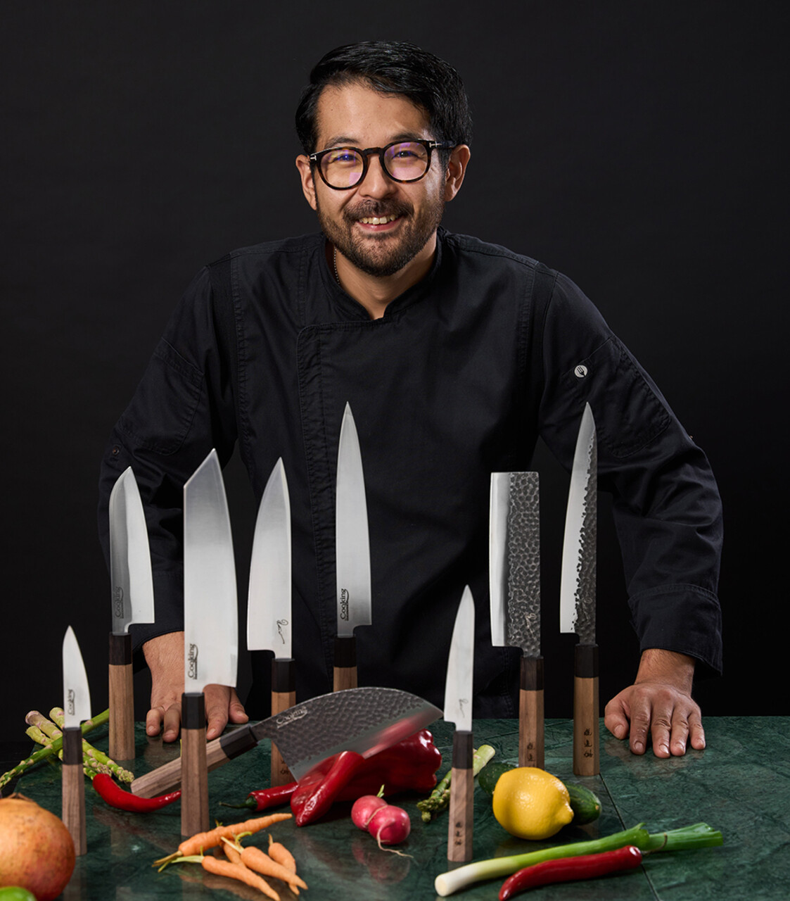 Cutit pentru decojit, Samurai Gourmet by Rikito Watanabe si Cooking by Heinner, 9 cm, inox/lemn, maro - imagine 9
