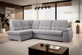 Coltar extensibil stanga 3 locuri ELTAP, LT-04GO, Sado, 272x192x95 cm, lemn/poliester, gri deschis