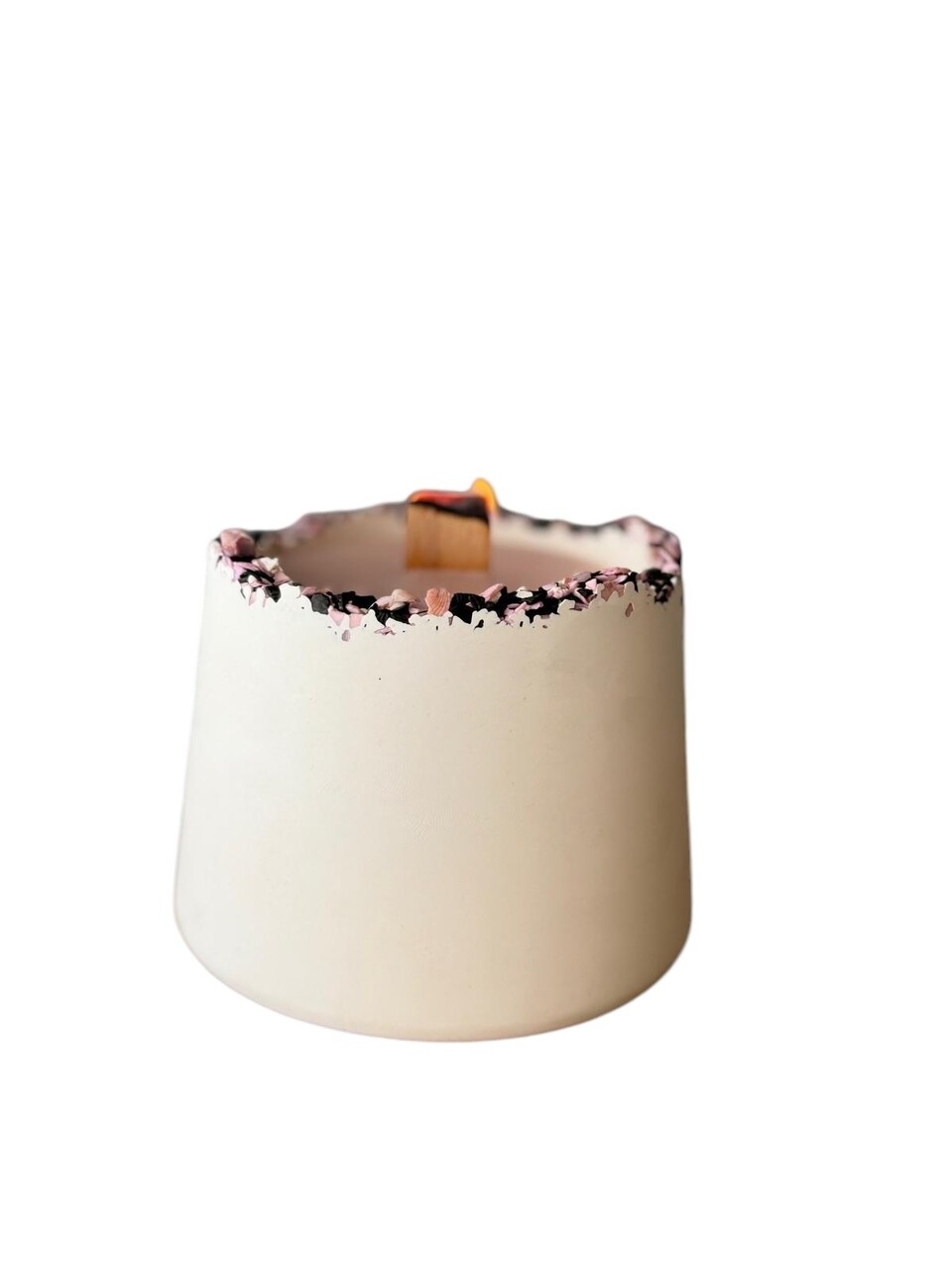 Lumanare, Glamour Candle 7TM, Beton, Roz/Alb