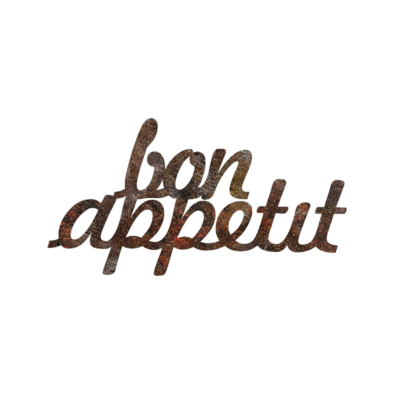 Decoratiune de perete, Rusty Bon Appetit, 30 x 50 cm, Maro antichizat - view 5
