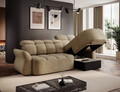 Coltar extensibil dreapta 3 locuri ELTAP, Beneth, 301x185x115 cm, lemn/poliester, bej inchis
