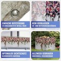 Folie paravan pentru balcon si gradina, Maximex, Roses, 500x85 cm, plastic, multicolor