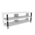 Comoda TV, Retricy, Pueblo, 120x44.6x47.4 cm, PAL, Alb/Negru