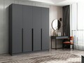 Dulap pentru haine, Minerva, Kale Plus, 180x210x52 cm, PAL, Antracit