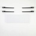 Banca, Logg, Khalkeus , 90x45x30 cm, Alb/Negru