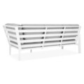 Set coltar si masuta pentru gradina/terasa Matzo, aluminiu, alb/gri