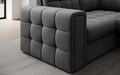 Coltar extensibil dreapta 5 locuri ELTAP, RT-06SO, Blewett, 299x198x82 cm, lemn/poliester, gri inchis