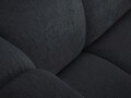 Canapea 5 locuri, Lupine, Micadoni Home, BL, 318x87x70 cm, poliester chenille, negru