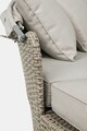 Pat de zi cu parasolar si perne Siesta Daybed, Bizzotto, 168x168x145 cm, aluminiu/fibre sintetice impletite, bej