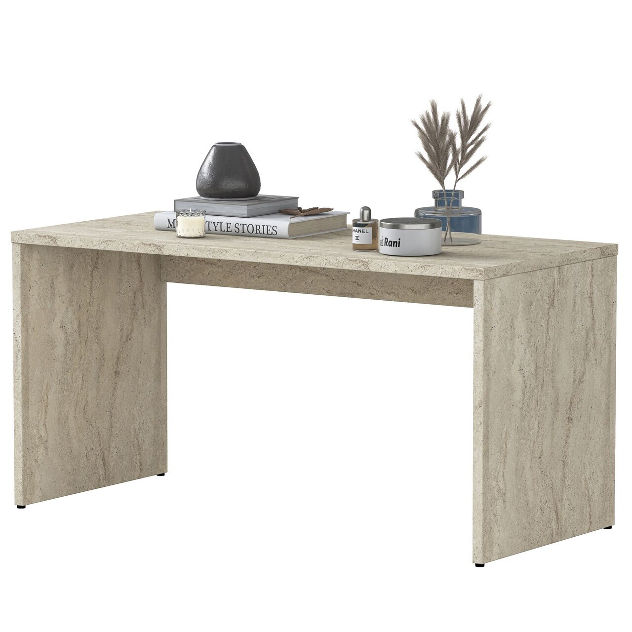 Set masute de cafea, Hanah Home, AB114, PAL melaminat, Travertin - view 8