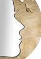 Oglinda decorativa Lady Luxy -A, Mauro Ferretti, Ø 80 cm, fier, auriu