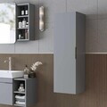 Dulap de baie, Hanah Home, Likya, 35x114x32 cm, PAL, Gri deschis