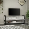 Comoda TV, Homitis, Metola - White, 131x58x39 cm