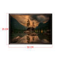 Tablou decorativ, Nature, Lemn, Lemn, Multicolor