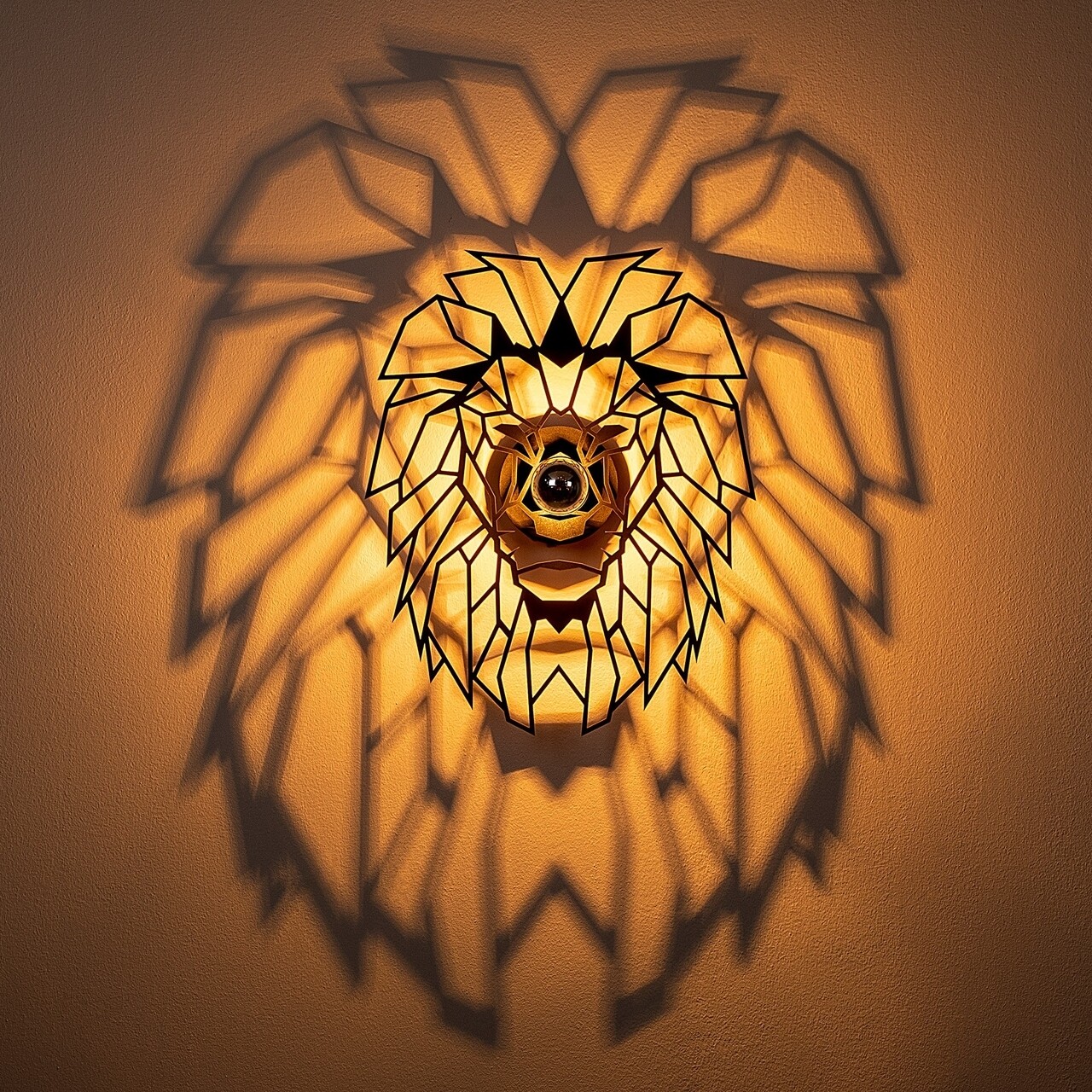 Lampa de perete, Shadow, 610 - A, E27, 100 W, metal/MDF, negru