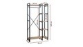 Suport de haine, Hanah Home, Aristo, 90x169x34 cm, Pin Atlantic / Negru