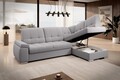 Coltar extensibil dreapta 3 locuri ELTAP, RT-04GO, Sado, 272x192x95 cm, lemn/poliester, gri deschis