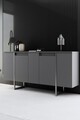 Set mobilier living, Bexley, Luxe, Antracit / Argintiu