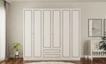 Dulap pentru haine, Rabi, Rb-094-01, 210x180x52 cm, Alb mat