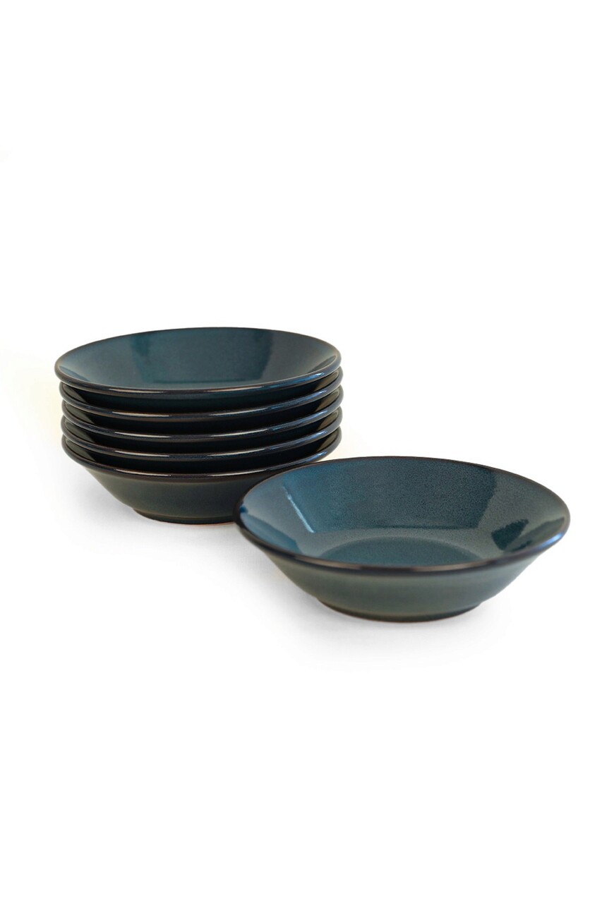 Set farfurii, Keramika, 275KRM1883, Ceramica , Nu absoarbe apa, Albastru navy - 1 | YEO