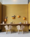Set masa si scaun pentru copii, Bambini, Mickey Two Chair Set, Maro