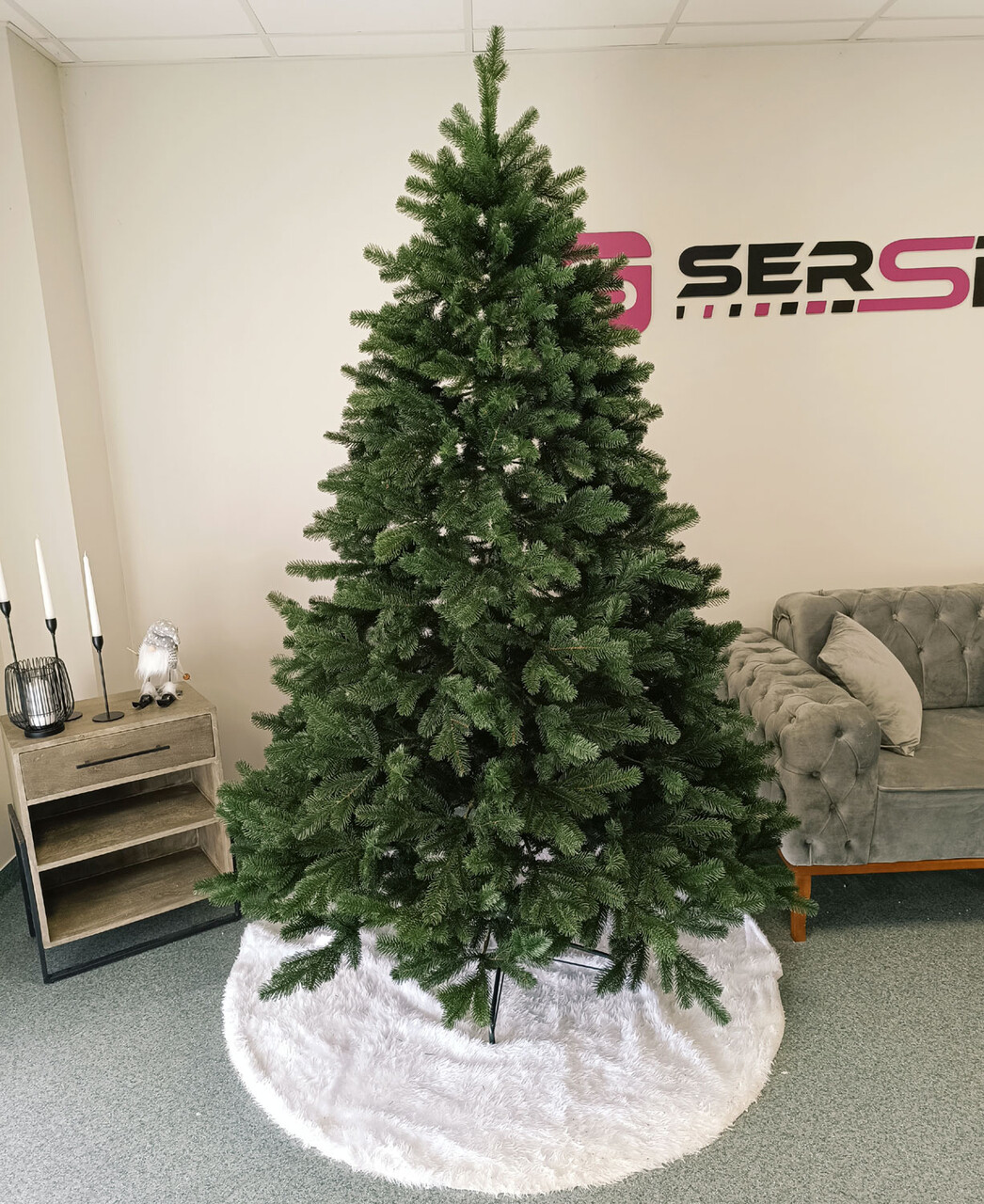 Brad artificial Christmas Deluxe by Sersimo, Kovalivska verde, 3D, 230cm — imaginea 7