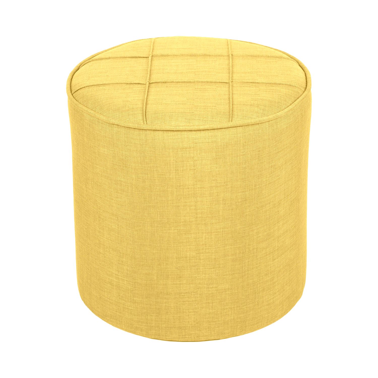 Taburet, Atelier del Sofa, 558ZEN1350, Frame: 100% SOLID FIR WOOD, Galben