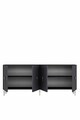 Consola, Hanah Home, Ayshe 180, 180x75x32 cm, Antracit / Argintiu