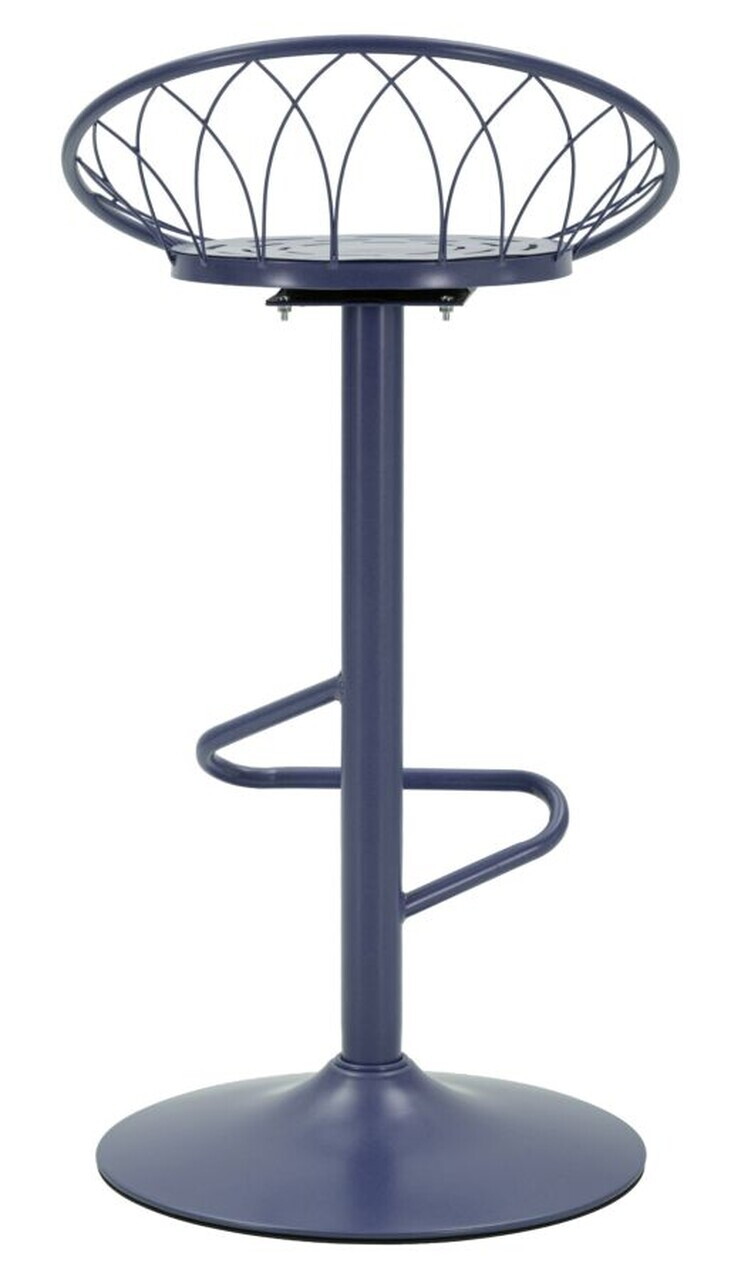 Scaun de bar, Mauro Ferretti, Clox, 49x45x92 cm, metal, mov - imagine 5