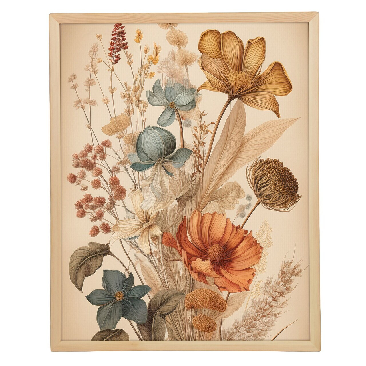 Tablou decorativ, Cc-D-Ah-1008 45 x 60, Canvas, Cadru: 100% LEMN (Grosime: 18 mm), Multicolor - view 2