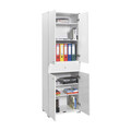 Dulap multifunctional, Adore, ADR-441-PP-1, 60x187x40 cm, PAL, Alb
