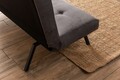 Canapea extensibila cu 3 locuri, Futon, 859FTN2899, Metal , Gri