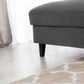 Coltar extensibil stanga 4 locuri ELTAP, Foble, 267x196x100 cm, lemn/poliester, gri inchis