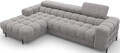 Coltar extensibil dreapta 3 locuri ELTAP, LT-04AU, Felro, 285x181x93 cm, lemn/poliester, gri