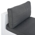 Element central, Miami, L.73.5 l.83 H.65, aluminiu, alb/gri