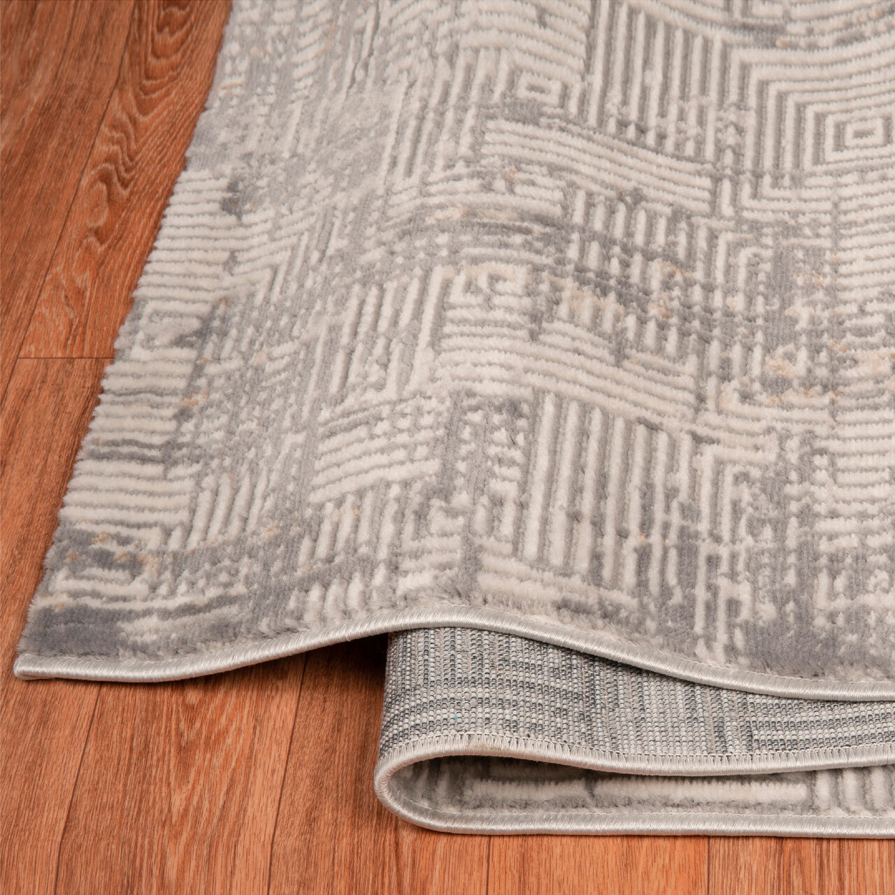 Covor, Motto 4481, 80x150 cm, Polipropilena, Gri / Bej / Maro - 2 | YEO