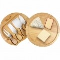 Set 4 cutite si tocator pentru branzeturi