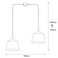 Lustra, Opviq, 892OPV1553, Metal, Negru