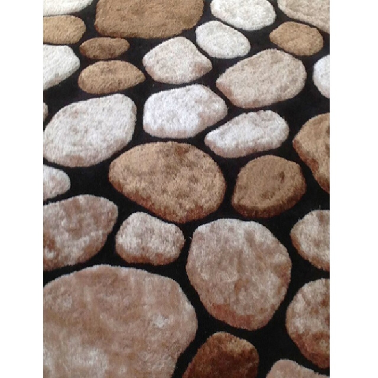 Covor Pebble Koberec Bezova, 170 X 240 Cm, 100% Poliester, Bej/maro/gri