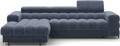 Coltar extensibil dreapta 3 locuri ELTAP, LT-40AU, Felro, 285x181x93 cm, lemn/poliester, albastru